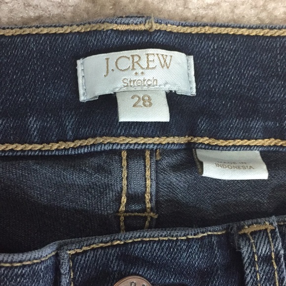 J.Crew skinny stretch dark wash fade jeans - Picture 4 of 6